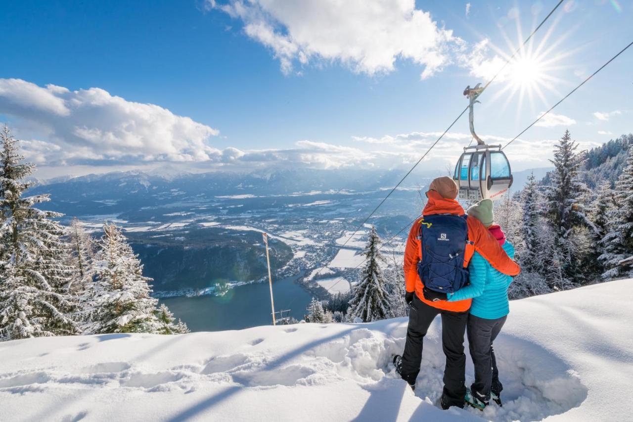Blaues Haus Ferienwohnung Bodensdorf Ossiacher See Gerlitzen Alpe Bagian luar foto