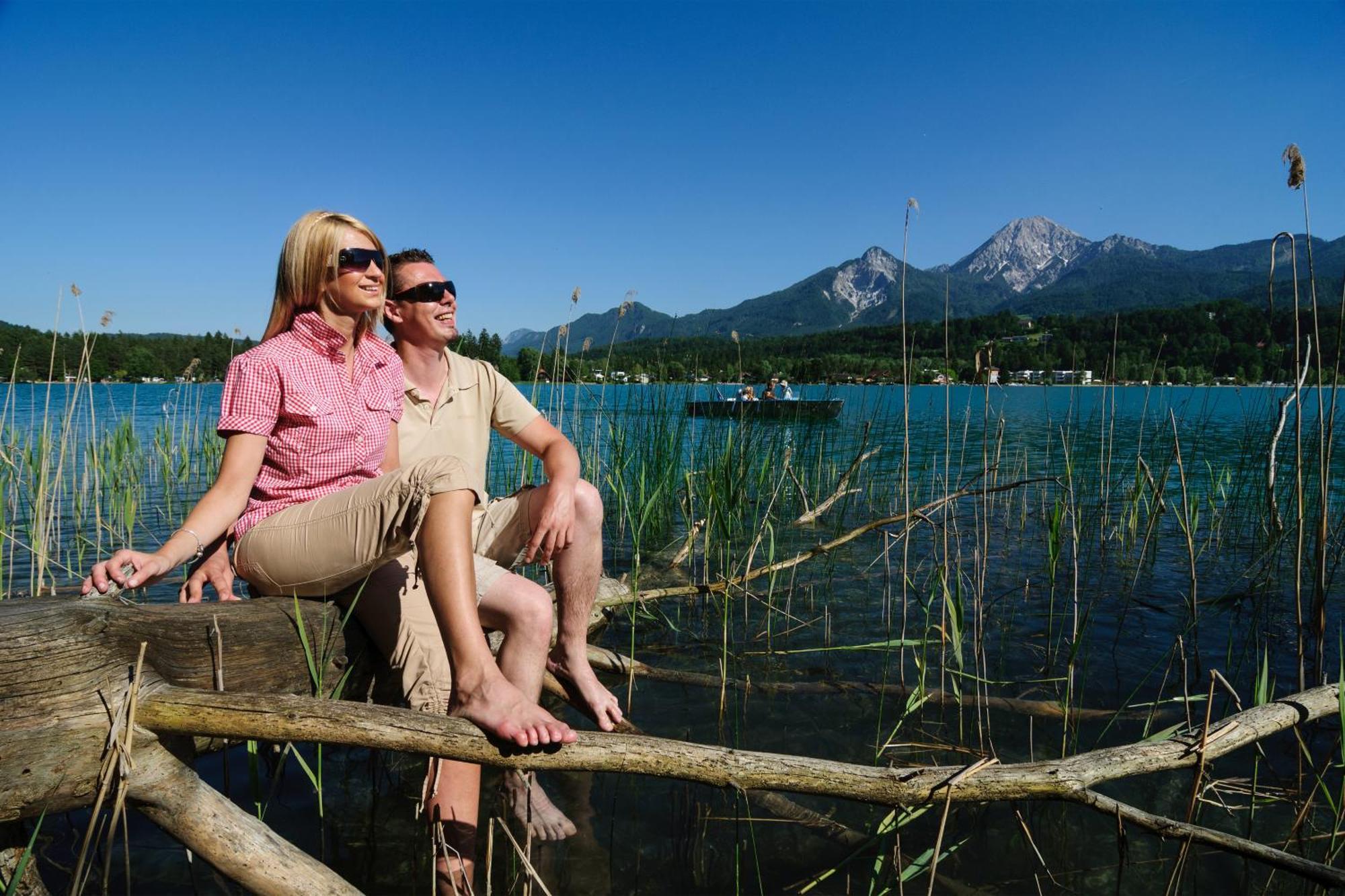 Blaues Haus Ferienwohnung Bodensdorf Ossiacher See Gerlitzen Alpe Bagian luar foto